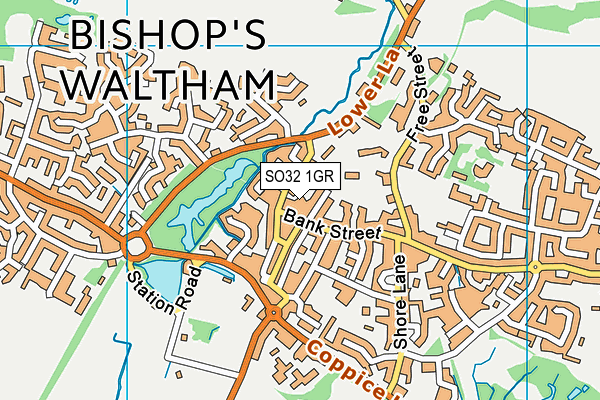 SO32 1GR map - OS VectorMap District (Ordnance Survey) SO32 1GR map - OS VectorMap District (Ordnance Survey)