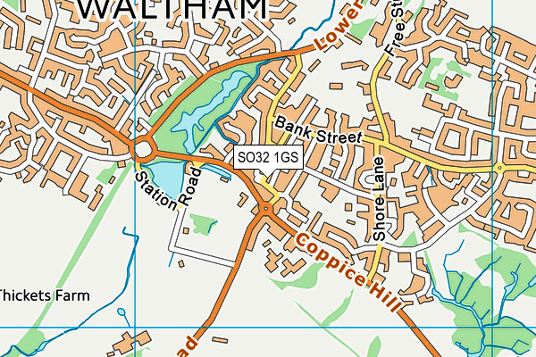 SO32 1GS map - OS VectorMap District (Ordnance Survey) SO32 1GS map - OS VectorMap District (Ordnance Survey)