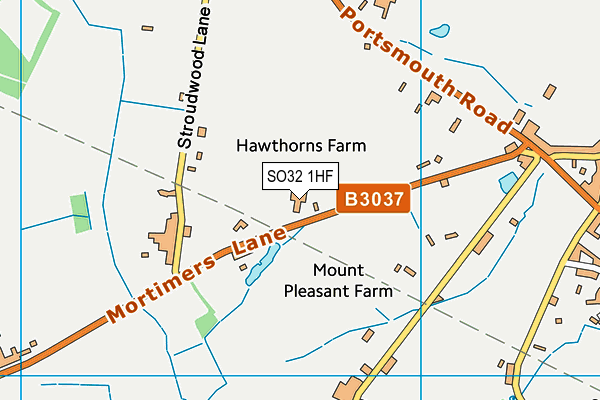 SO32 1HF map - OS VectorMap District (Ordnance Survey) SO32 1HF map - OS VectorMap District (Ordnance Survey)