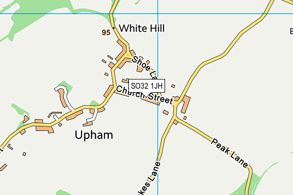 SO32 1JH map - OS VectorMap District (Ordnance Survey) SO32 1JH map - OS VectorMap District (Ordnance Survey)