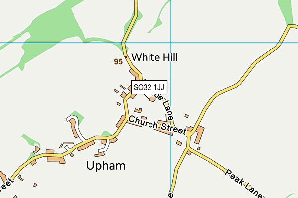 SO32 1JJ map - OS VectorMap District (Ordnance Survey) SO32 1JJ map - OS VectorMap District (Ordnance Survey)