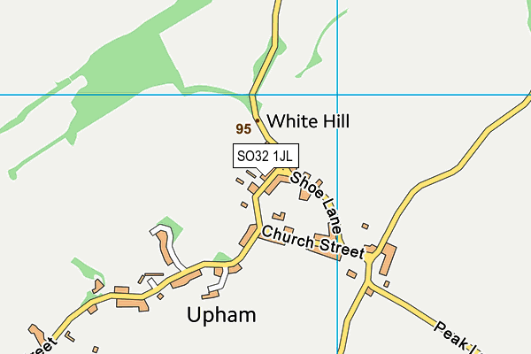 SO32 1JL map - OS VectorMap District (Ordnance Survey) SO32 1JL map - OS VectorMap District (Ordnance Survey)