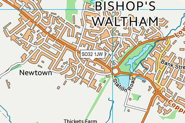 SO32 1JW map - OS VectorMap District (Ordnance Survey) SO32 1JW map - OS VectorMap District (Ordnance Survey)