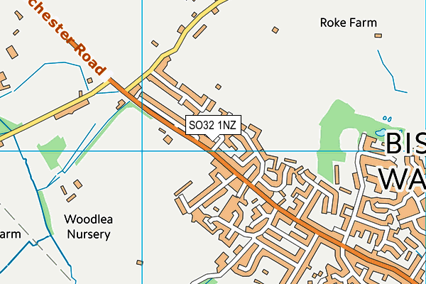 SO32 1NZ map - OS VectorMap District (Ordnance Survey) SO32 1NZ map - OS VectorMap District (Ordnance Survey)