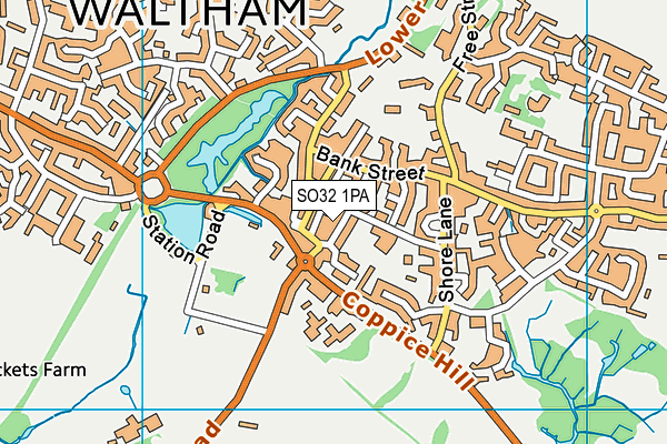 SO32 1PA map - OS VectorMap District (Ordnance Survey) SO32 1PA map - OS VectorMap District (Ordnance Survey)