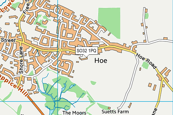 SO32 1PQ map - OS VectorMap District (Ordnance Survey) SO32 1PQ map - OS VectorMap District (Ordnance Survey)
