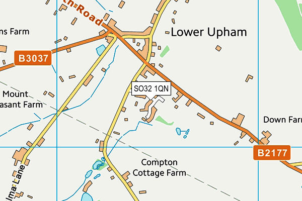 SO32 1QN map - OS VectorMap District (Ordnance Survey) SO32 1QN map - OS VectorMap District (Ordnance Survey)