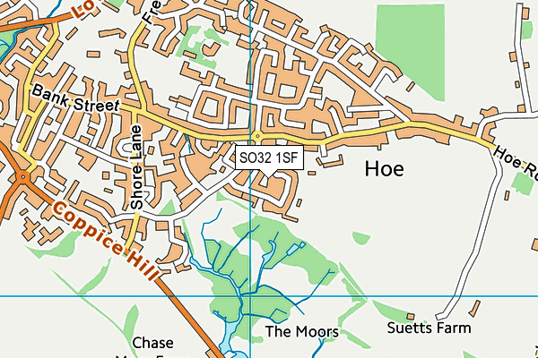 SO32 1SF map - OS VectorMap District (Ordnance Survey) SO32 1SF map - OS VectorMap District (Ordnance Survey)