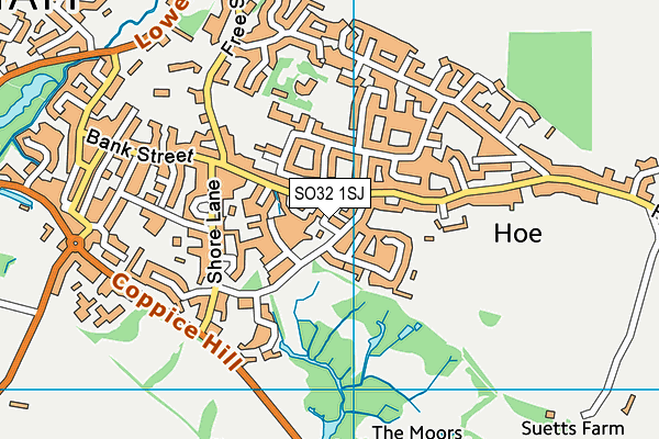 SO32 1SJ map - OS VectorMap District (Ordnance Survey) SO32 1SJ map - OS VectorMap District (Ordnance Survey)