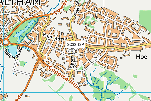 SO32 1SP map - OS VectorMap District (Ordnance Survey) SO32 1SP map - OS VectorMap District (Ordnance Survey)