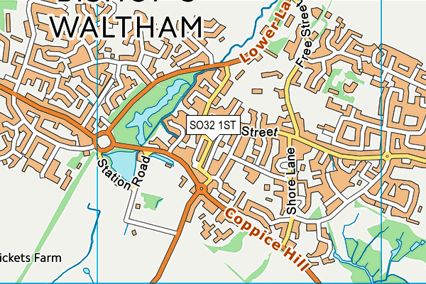 SO32 1ST map - OS VectorMap District (Ordnance Survey) SO32 1ST map - OS VectorMap District (Ordnance Survey)