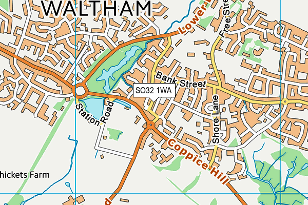 SO32 1WA map - OS VectorMap District (Ordnance Survey) SO32 1WA map - OS VectorMap District (Ordnance Survey)