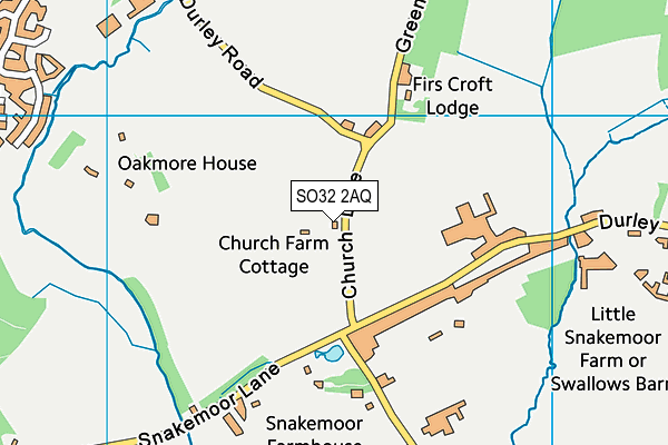 SO32 2AQ map - OS VectorMap District (Ordnance Survey) SO32 2AQ map - OS VectorMap District (Ordnance Survey)
