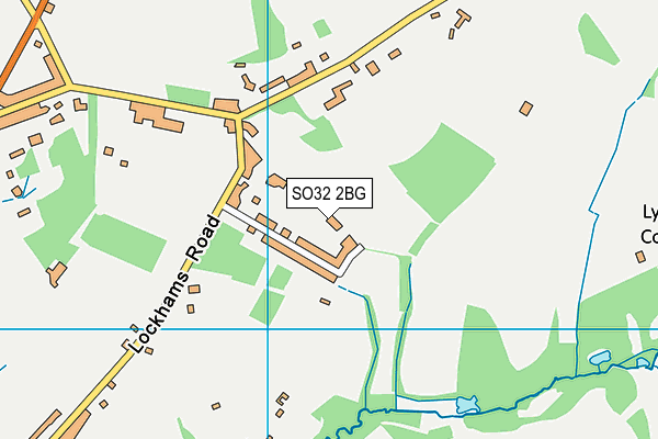 SO32 2BG map - OS VectorMap District (Ordnance Survey) SO32 2BG map - OS VectorMap District (Ordnance Survey)