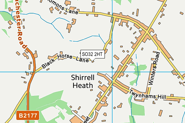 SO32 2HT map - OS VectorMap District (Ordnance Survey) SO32 2HT map - OS VectorMap District (Ordnance Survey)