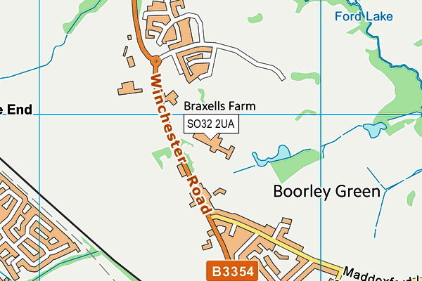 SO32 2UA map - OS VectorMap District (Ordnance Survey) SO32 2UA map - OS VectorMap District (Ordnance Survey)