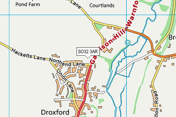 SO32 3AR map - OS VectorMap District (Ordnance Survey) SO32 3AR map - OS VectorMap District (Ordnance Survey)