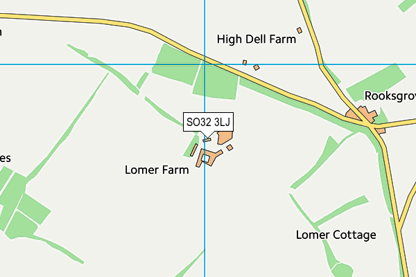 SO32 3LJ map - OS VectorMap District (Ordnance Survey) SO32 3LJ map - OS VectorMap District (Ordnance Survey)