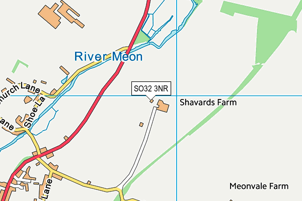 SO32 3NR map - OS VectorMap District (Ordnance Survey) SO32 3NR map - OS VectorMap District (Ordnance Survey)