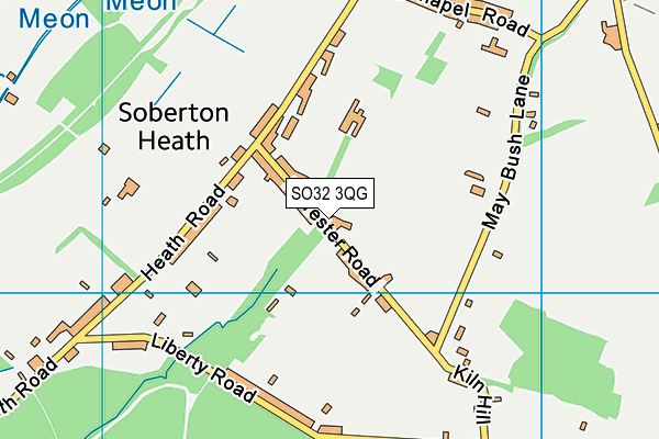 SO32 3QG map - OS VectorMap District (Ordnance Survey) SO32 3QG map - OS VectorMap District (Ordnance Survey)