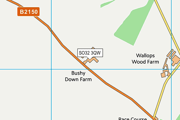 SO32 3QW map - OS VectorMap District (Ordnance Survey) SO32 3QW map - OS VectorMap District (Ordnance Survey)