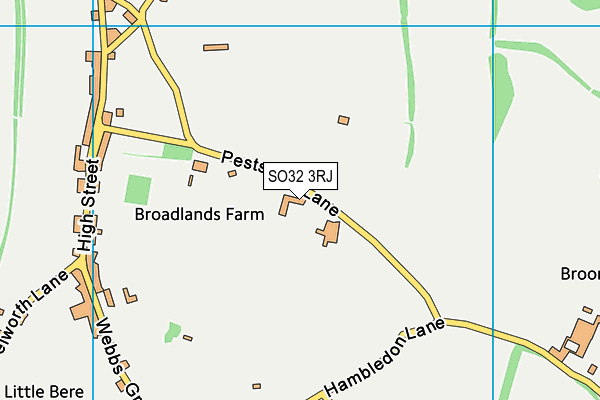 SO32 3RJ map - OS VectorMap District (Ordnance Survey) SO32 3RJ map - OS VectorMap District (Ordnance Survey)