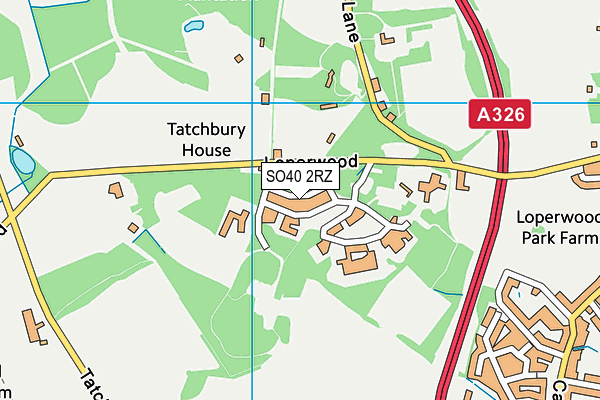 SO40 2RZ map - OS VectorMap District (Ordnance Survey) SO40 2RZ map - OS VectorMap District (Ordnance Survey)