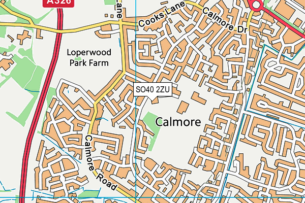 SO40 2ZU map - OS VectorMap District (Ordnance Survey) SO40 2ZU map - OS VectorMap District (Ordnance Survey)