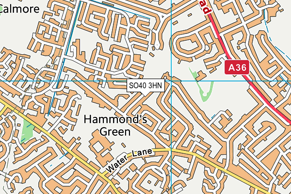SO40 3HN map - OS VectorMap District (Ordnance Survey) SO40 3HN map - OS VectorMap District (Ordnance Survey)