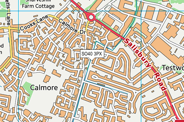 SO40 3PX map - OS VectorMap District (Ordnance Survey) SO40 3PX map - OS VectorMap District (Ordnance Survey)