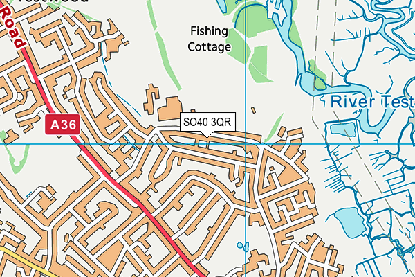 SO40 3QR map - OS VectorMap District (Ordnance Survey) SO40 3QR map - OS VectorMap District (Ordnance Survey)
