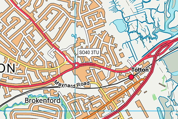 SO40 3TU map - OS VectorMap District (Ordnance Survey) SO40 3TU map - OS VectorMap District (Ordnance Survey)