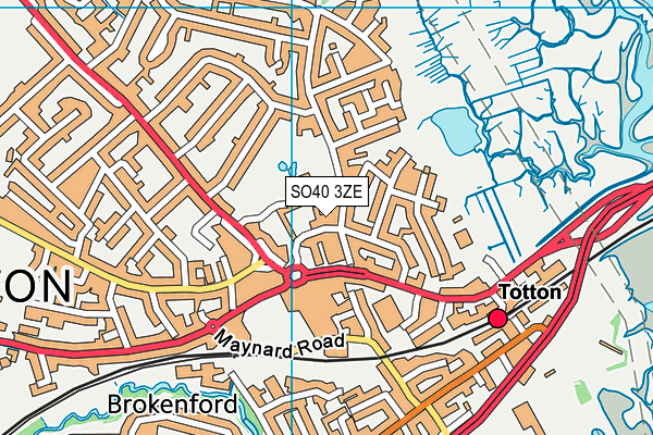 SO40 3ZE map - OS VectorMap District (Ordnance Survey) SO40 3ZE map - OS VectorMap District (Ordnance Survey)