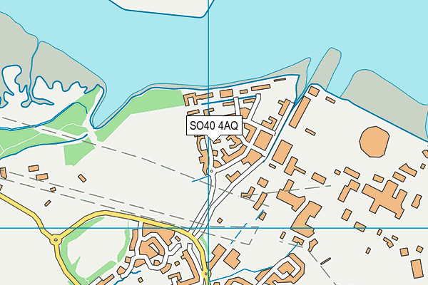 SO40 4AQ map - OS VectorMap District (Ordnance Survey) SO40 4AQ map - OS VectorMap District (Ordnance Survey)