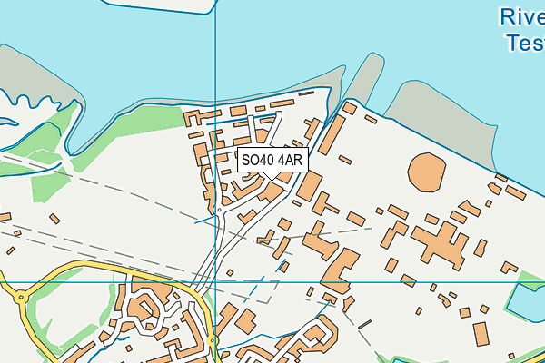SO40 4AR map - OS VectorMap District (Ordnance Survey) SO40 4AR map - OS VectorMap District (Ordnance Survey)