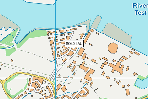 SO40 4AU map - OS VectorMap District (Ordnance Survey) SO40 4AU map - OS VectorMap District (Ordnance Survey)