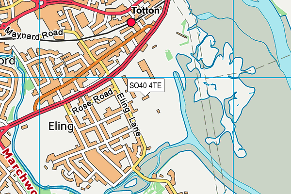 SO40 4TE map - OS VectorMap District (Ordnance Survey) SO40 4TE map - OS VectorMap District (Ordnance Survey)