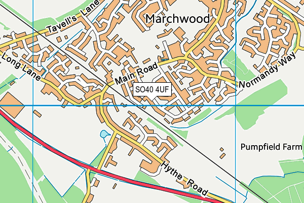 SO40 4UF map - OS VectorMap District (Ordnance Survey) SO40 4UF map - OS VectorMap District (Ordnance Survey)