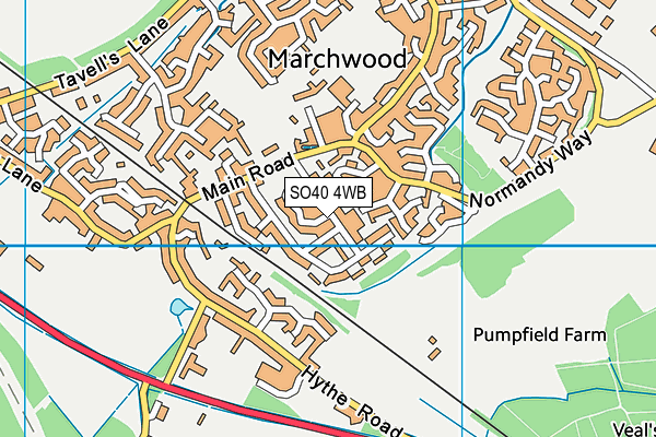 SO40 4WB map - OS VectorMap District (Ordnance Survey) SO40 4WB map - OS VectorMap District (Ordnance Survey)