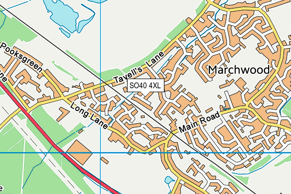 SO40 4XL map - OS VectorMap District (Ordnance Survey) SO40 4XL map - OS VectorMap District (Ordnance Survey)