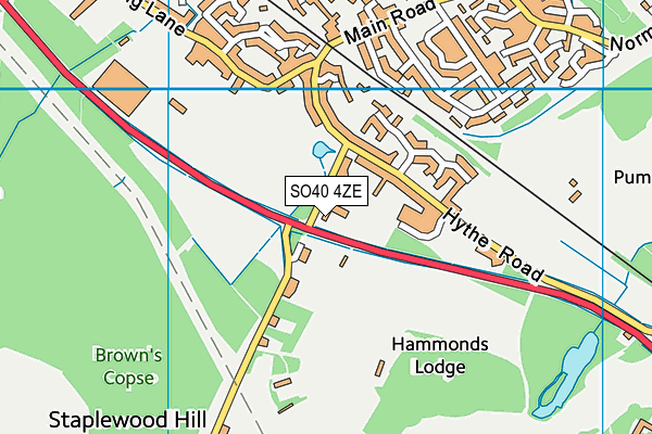 SO40 4ZE map - OS VectorMap District (Ordnance Survey) SO40 4ZE map - OS VectorMap District (Ordnance Survey)