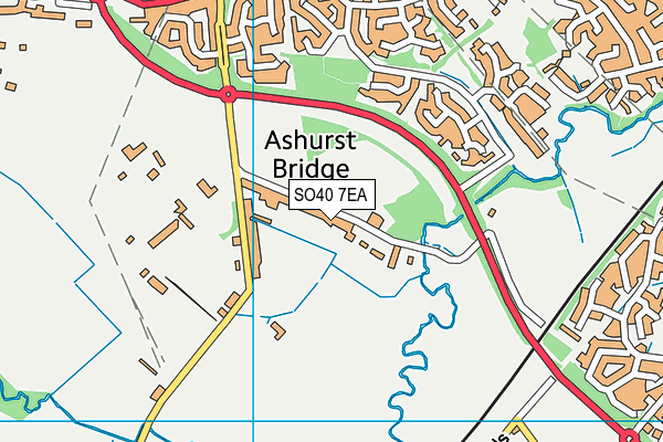 SO40 7EA map - OS VectorMap District (Ordnance Survey) SO40 7EA map - OS VectorMap District (Ordnance Survey)