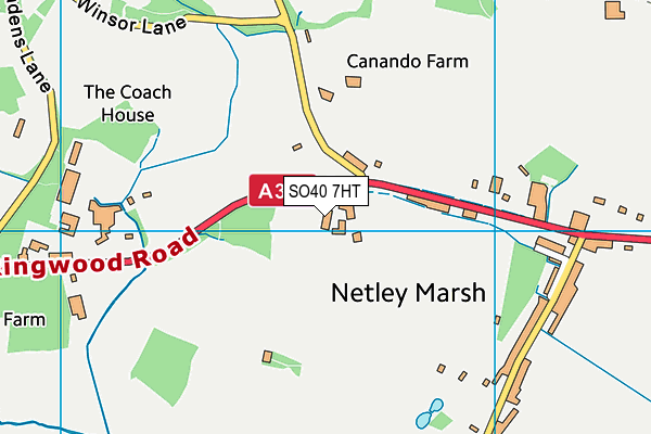 SO40 7HT map - OS VectorMap District (Ordnance Survey) SO40 7HT map - OS VectorMap District (Ordnance Survey)