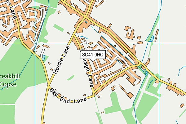 SO41 0HQ map - OS VectorMap District (Ordnance Survey) SO41 0HQ map - OS VectorMap District (Ordnance Survey)