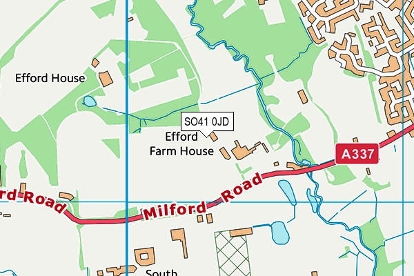 SO41 0JD map - OS VectorMap District (Ordnance Survey) SO41 0JD map - OS VectorMap District (Ordnance Survey)