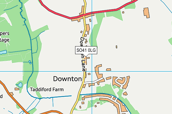 SO41 0LG map - OS VectorMap District (Ordnance Survey) SO41 0LG map - OS VectorMap District (Ordnance Survey)