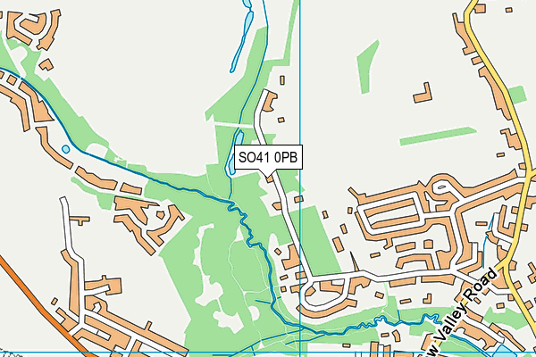 SO41 0PB map - OS VectorMap District (Ordnance Survey) SO41 0PB map - OS VectorMap District (Ordnance Survey)