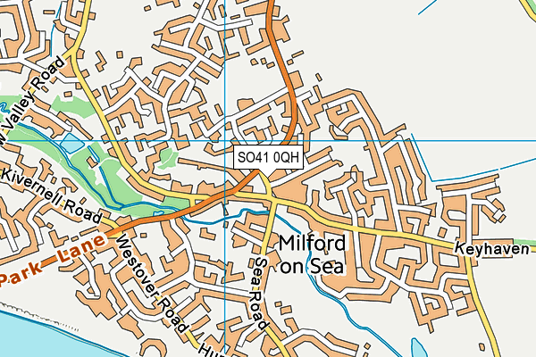 SO41 0QH map - OS VectorMap District (Ordnance Survey) SO41 0QH map - OS VectorMap District (Ordnance Survey)