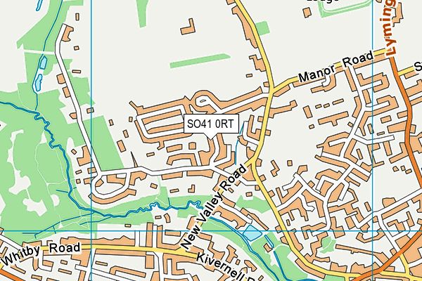 SO41 0RT map - OS VectorMap District (Ordnance Survey) SO41 0RT map - OS VectorMap District (Ordnance Survey)