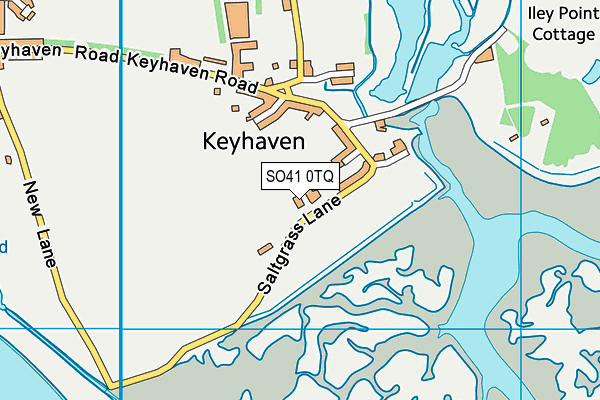SO41 0TQ map - OS VectorMap District (Ordnance Survey) SO41 0TQ map - OS VectorMap District (Ordnance Survey)